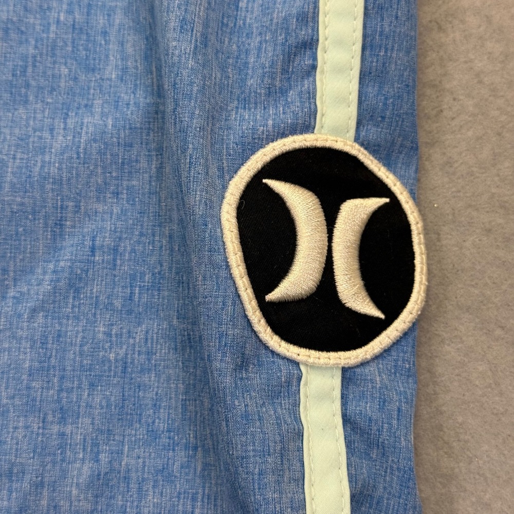 Hurley Phantom Mens Blue Striped Board Shorts Swim Trunks Size 31 - Picture 6 of 12